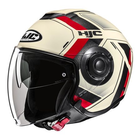 Kask otwarty HJC I40N VELU BEIGE/RED