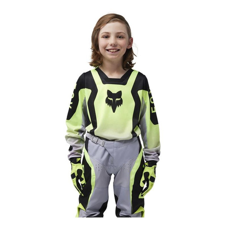 Bluza cross dziecięca FOX JUNIOR 180 LEAN FLUORESCENT YELLOW
