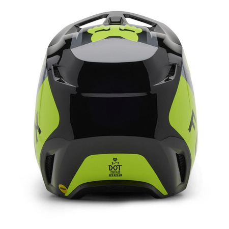 Kask cross dziecięcy FOX JUNIOR V1 LEAN GREY/YELLOW
