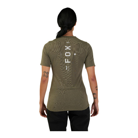 Koszulka rowerowa damska FOX LADY RANGER DR ALYN OLIVE GREEN zielony