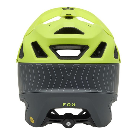Kask rowerowy FOX DROPFRAME PRO RUNN FLUORESCENT YELLOW