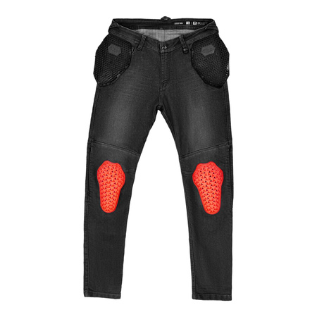 Jeansy motocyklowe SHIMA RIDGE BLACK czarny