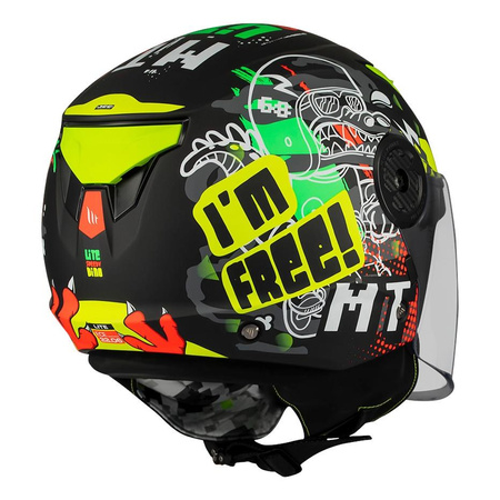 Kask otwarty dziecięcy MT LITE KIDS DINO MATT