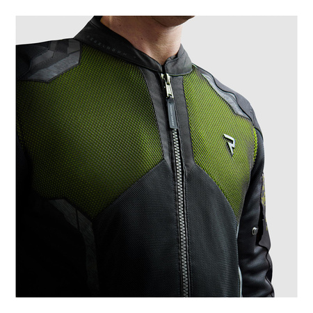 Kurtka tekstylna męska REBELHORN JAX BLACK/FLUO YELLOW