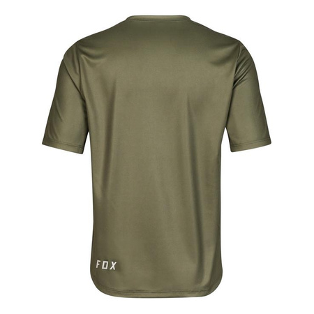Koszulka rowerowa dziecięca FOX JUNIOR RANGER OLIVE GREEN zielony