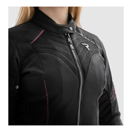 Kurtka tekstylna damska REBELHORN JAX LADY BLACK/PINK czarny różowy