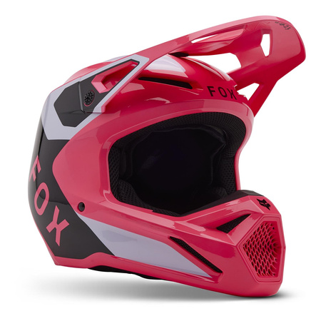 Kask cross FOX V1 LEAN PINK różowy biały
