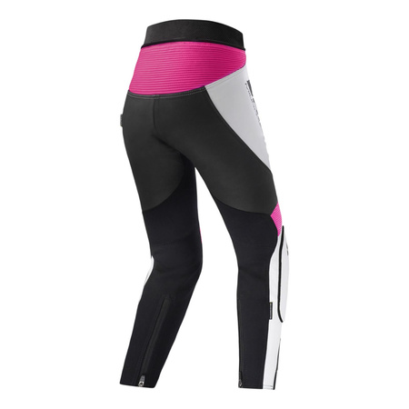Spodnie skórzane damskie SHIMA MIURA 2.0 PINK FLUO czarny różowy