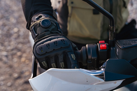 Rękawice miejskie KNOX ORSA TEXTILE OR4 SAGE GREEN zielony czarny