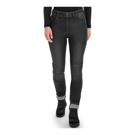 Jeansy motocyklowe damskie SHIMA RIDGE LADY BLACK czarny