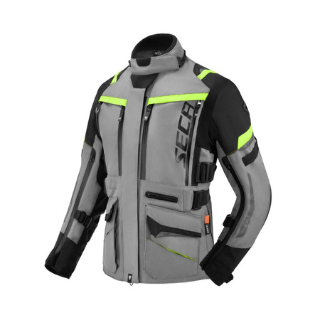Kurtka tekstylna damska SECA ARRAKIS III LADY TITANIUM szary żółty fluo czarny