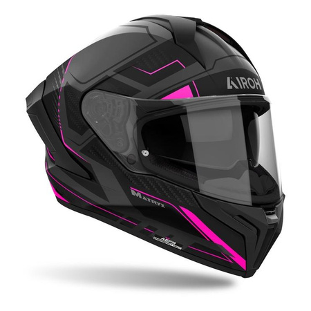 Kask integralny AIROH MATRYX ROCKET PINK MATT różowy szary czarny
