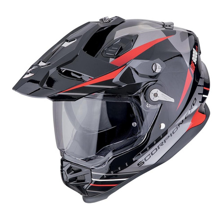 Kask integralny SCORPION ADF-9000 AIR FEAT BLACK/SILVER/RED