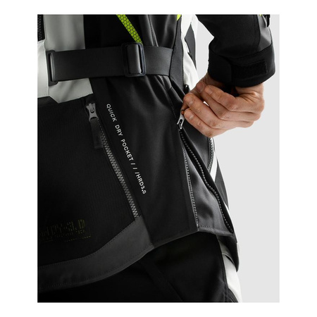 Kurtka tekstylna REBELHORN HARDY 3.0 BLACK/GREY/FLUO YELLOW czarny szary żółty fluo