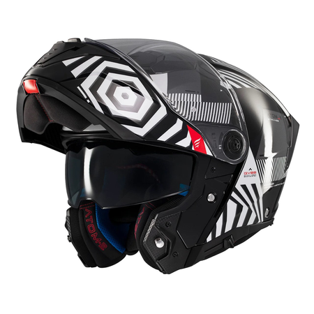 Kask szczękowy MT ATOM 2 SV STRANGE BLACK/WHITE