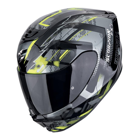 Kask integralny SCORPION EXO-391 CLUTTER BLACK/NEON YELLOW