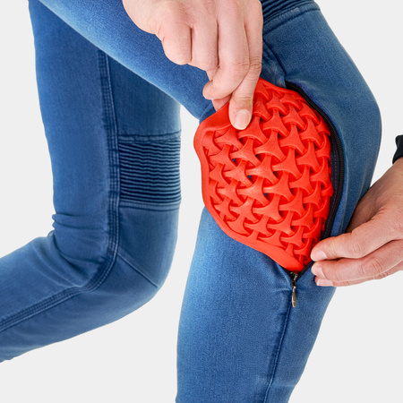 Jeansy motocyklowe damskie SHIMA ZENITH LADY BLUE niebieski