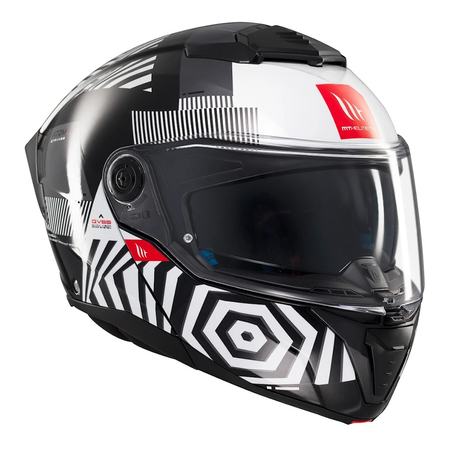 Kask szczękowy MT ATOM 2 SV STRANGE BLACK/WHITE
