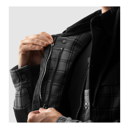 Koszula motocyklowa REBELHORN SHIFTER BLACK/GREY czarny szary