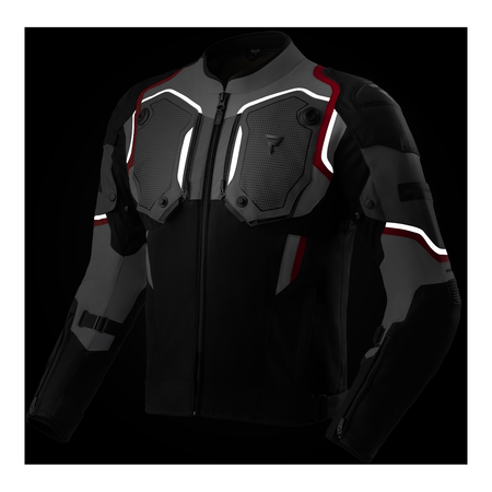 Kurtka tekstylna REBELHORN BORG II BLACK/GREY/RED