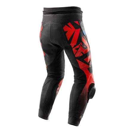 Spodnie skórzane REBELHORN INFERNO BLACK/BLUE/WHITE/RED