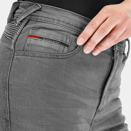 Jeansy motocyklowe damskie SHIMA ZENITH LADY GREY