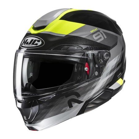 Kask szczękowy HJC RPHA 91 MADAL BLACK/YELLOW