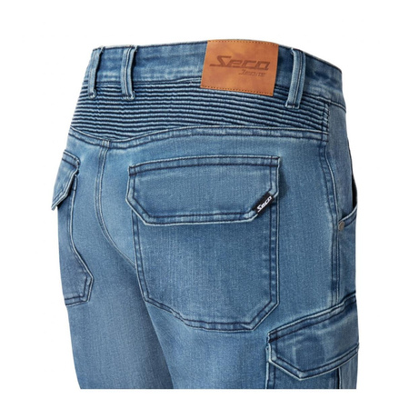 Jeansy motocyklowe SECA SQUARE II BLUE