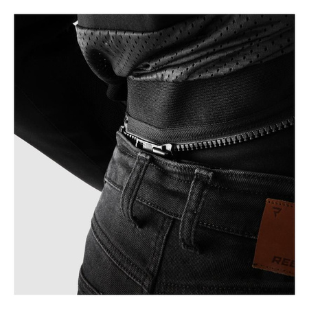 Jeansy motocyklowe damskie REBELHORN BRONCO MONOLAYER LADY WASHED BLACK