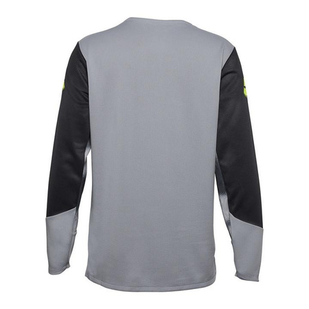 Koszulka rowerowa dziecięca FOX JUNIOR DEFEND Z DŁUGIM RĘKAWEM TAUNT STEEL GREY