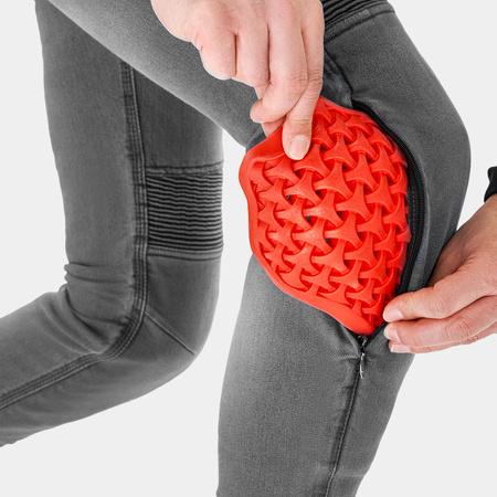 Jeansy motocyklowe damskie SHIMA ZENITH LADY GREY