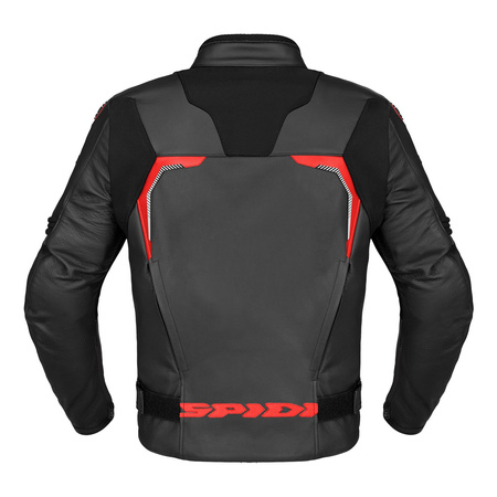 Kurtka skórzana SPIDI EVORIDER 3 RED czarny czerwony