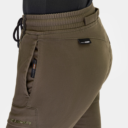 Jeansy motocyklowe damskie SHIMA JOGGSY LADY KHAKI