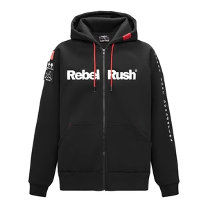 Bluza REBELRUSH ZIP BLACK czarny