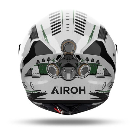 Kask integralny AIROH CONNOR ALLIGATOR GLOSS zielony biały