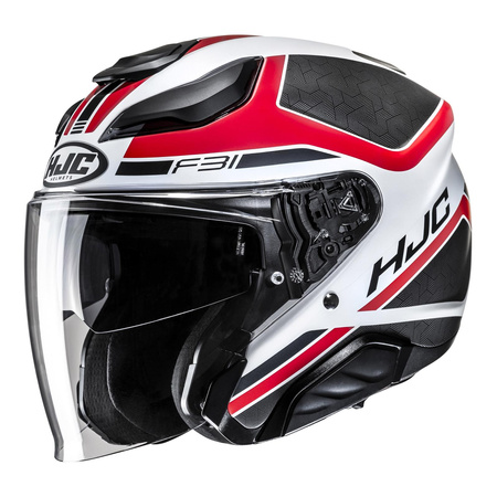 Kask otwarty HJC F31 CERON BLACK/RED