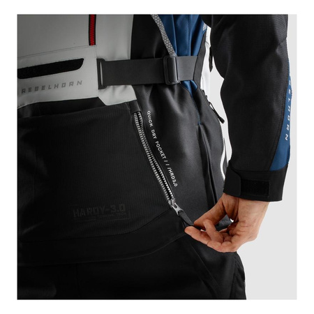 Kurtka tekstylna REBELHORN HARDY 3.0 BLUE/GREY/RED