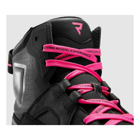 Trampki motocyklowe damskie REBELHORN VANDAL II LADY BLACK/PINK