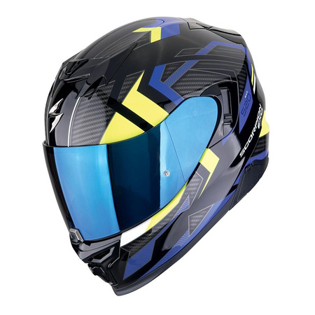 Kask integralny SCORPION EXO-520 EVO AIR SENSUS BLACK/BLUE/NEON YELLOW