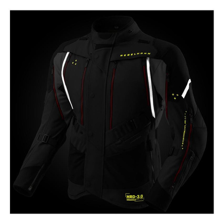 Kurtka tekstylna REBELHORN HARDY 3.0 ANTHRACITE/GREY/YELLOW