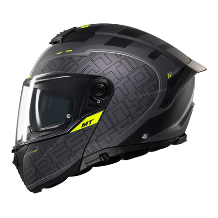 Kask szczękowy MT ATOM 2 SV DESTINY MATT BLACK/GREY