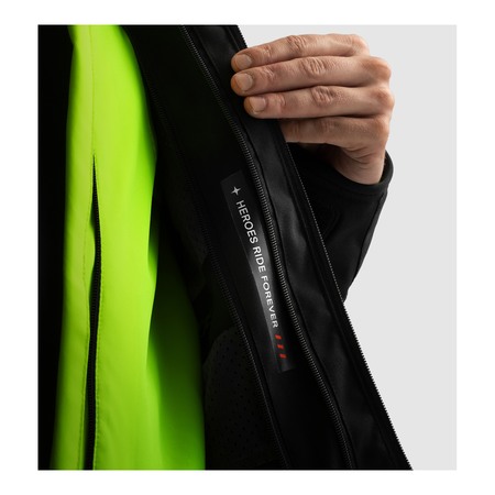 Kurtka tekstylna REBELHORN BORG II BLACK/GREY/FLUO YELLOW czarny szary żółty fluo