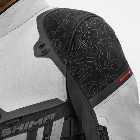 Kurtka tekstylna SHIMA TRACKER LIGHT GREY szary