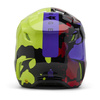 Kask cross FOX V3 THROTTLE FLUORESCENT YELLOW