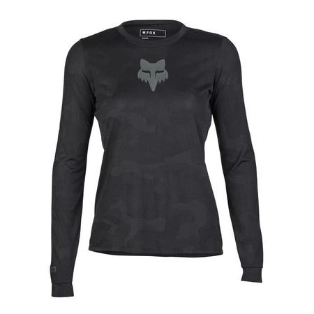 Koszulka rowerowa damska FOX LADY RANGER Z DŁUGIM RĘKAWEM TRU DRI BLACK