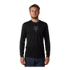 Koszulka rowerowa FOX RANGER Z DŁUGIM RĘKAWEM TRU DRI BLACK