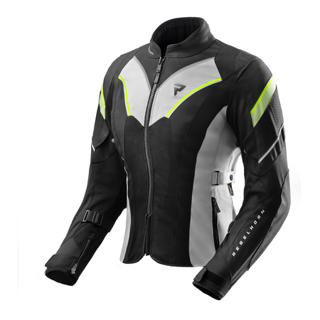 Kurtka tekstylna damska REBELHORN HIFLOW V LADY BLACK/GREY/FLUO YELLOW