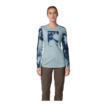 Koszulka rowerowa damska FOX LADY RANGER Z DŁUGIM RĘKAWEM TAUNT GUNMETAL szary