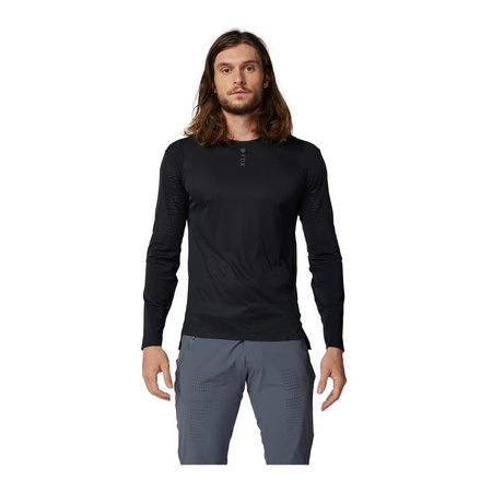 Koszulka rowerowa FOX FLEXAIR PRO Z DŁUGIM RĘKAWEM BLACK czarny