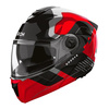 Kask szczękowy AIROH SPECKTRE GROOVE RED GLOSS czerwony szary czarny